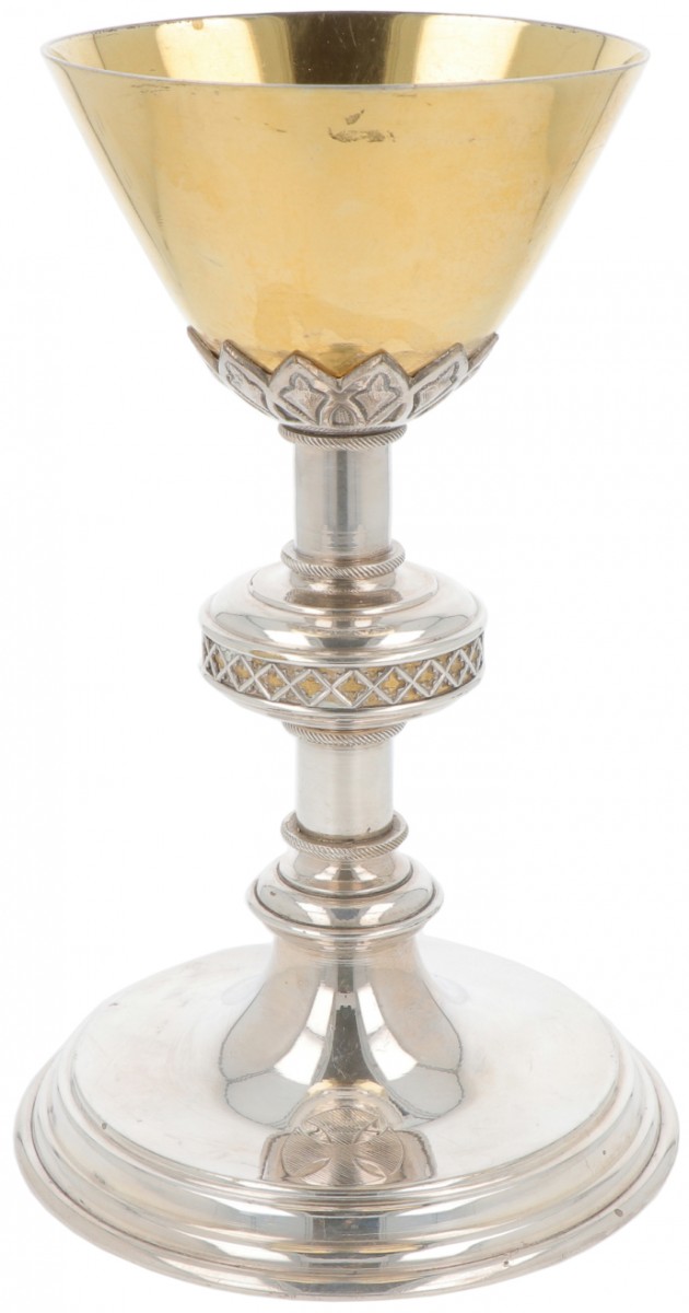 Miskelk zilver / verzilverd.