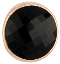 18K Monzario roségouden ring bezet met onyx.