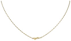 14K Geelgouden hanger aan collier bezet met ca. 3.03 ct. natuurlijk opaal en diamant