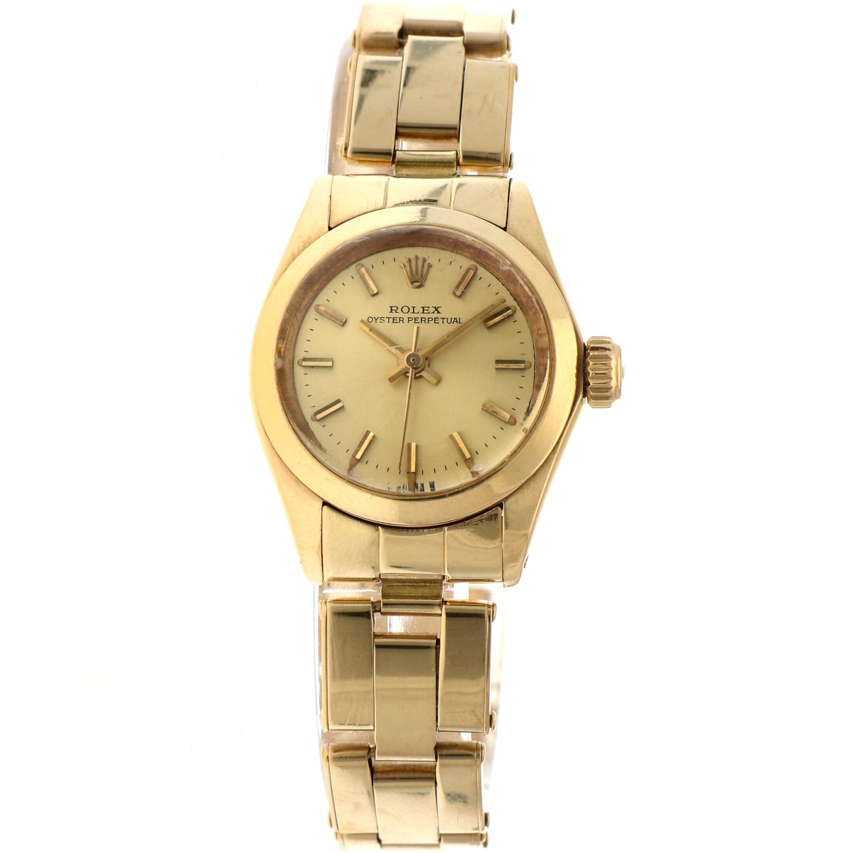 No Reserve - Rolex Oyster Perpetual 18K. 6718 - Dames horloge - ca. 1979.