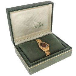 No Reserve - Rolex Datejust 18K. 'Red Vignette' 6917 - Dames horloge - ca. 1983.