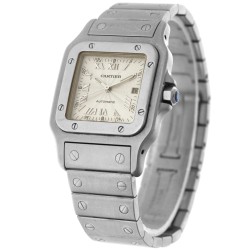 No Reserve - Cartier Santos Galbée 'Wave Guilloché Dial' 2319 / W20040D6 - Dames horloge