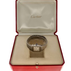 No Reserve - Cartier Santos Galbée 'Wave Guilloché Dial' 2319 / W20040D6 - Dames horloge