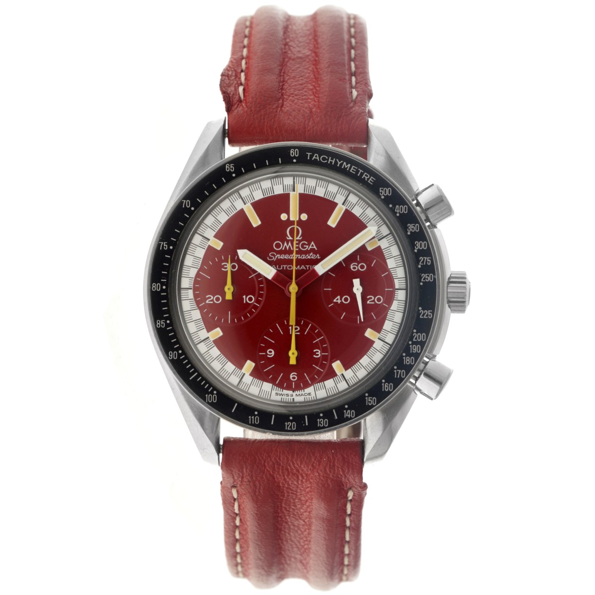 No Reserve - Omega Speedmaster Reduced 'Michael Schumacher Racing Red' 175.0032.1 / 3810.61.41 - Heren horloge - ca. 1995.