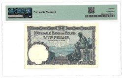 Belgium. 5 Francs. Banknote. Type 1922/1926. - PMG 55