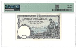 Belgium. 5 Francs. Banknote. Type 1938. - PMG 58