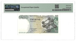 Belgium. 20 Francs. Banknote. Type 1964. - PMG 67EPQ