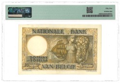 Belgium. 50 Francs. Banknote. Type 1927/1928. Type 3 In Higher Grading. - PMG 55