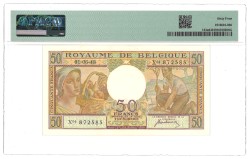 Belgium. 50 Francs. Banknote. Type 1948. - PMG 64