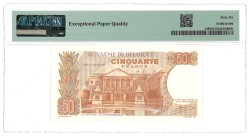 Belgium. 50 Francs. Banknote. Type 1966. - PMG 66EPQ