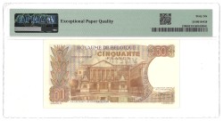 Belgium. 50 Francs. Banknote. Type 1966. - PMG 66EPQ