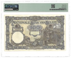 Belgium. 100 Francs. Banknote. Type 1921/1927. - PMG 35