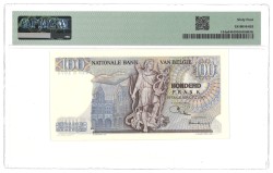 Belgium. 100 Francs. Banknote. Type 1962/1977. - PMG 64