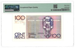 Belgium. 100 Francs. Banknote. Type 1978/1981. - PMG 67EPQ