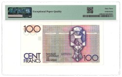 Belgium. 100 Francs. Banknote. Type 1978/1981. - PMG 63EPQ