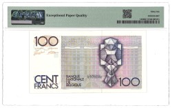 Belgium. 100 Francs. Banknote. Type 1978/1981. - PMG 66EPQ