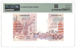 Belgium. 100 Francs. Banknote. Type 1995/2001. - PMG 67EPQ