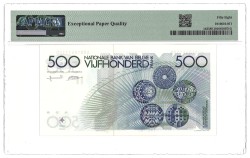 Belgium. 500 Francs. Banknote. Type 1982/1998. - PMG 58EPQ