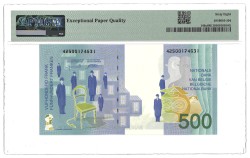 Belgium. 500 Francs. Banknote. Type 1998. - PMG 68EPQ