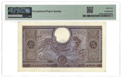 Belgium. 1000 Francs. Banknote. Type 1944. - PMG 55EPQ