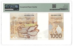 Belgium. 1000 Francs. Banknote. Type 1997. - PMG 66EPQ