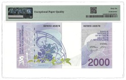 Belgium. 2000 Francs. Banknote. Type 1994/2001. - PMG 66EPQ