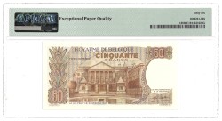 Belgium. 50 francs. Banknote. Type 1966. - PMG 66EPQ