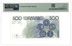 Belgium. 500 Francs. Banknote. Type 1980/1981. - PMG 66EPQ