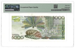 Belgium. 5000 Francs. Banknote. Type 1982/1992. - PMG 64EPQ