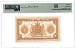 Nederland. 1 Gulden. Bankbiljet. Type 1943. - PMG 64EPQ