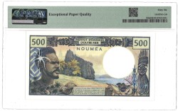 New Caladonia. 500 Francs. Banknote. Type 1969/1992. - PMG 66EPQ