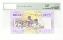 Central African States. 10.000 Francs. Banknotes. Type 2020. - PMG 69EPQ