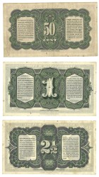 Nethelands-Indies. Lot 3 banknotes. Banknote. Type 1943. - Very fine.