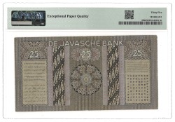 Netherlands-Indies. 25 Gulden. Banknote. Type 1938/1939. - PMG 35EPQ