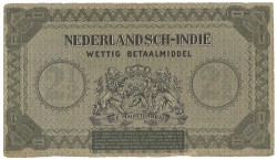 Netherlands-Indies. 2 1/2 Gulden. Banknote. Type 1940. - Very fine / Extremely fine.