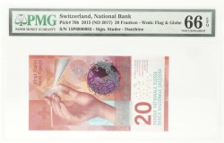 Switserland. 10 Francs / 20 Francs / 50 Francs. Banknote. Type 2015/2016. - PMG 66EPQ