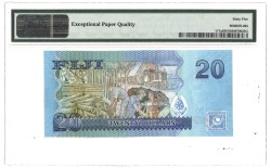 Fiji. 20 Dollar. Banknote. Type 2013. - PMG 65EPQ