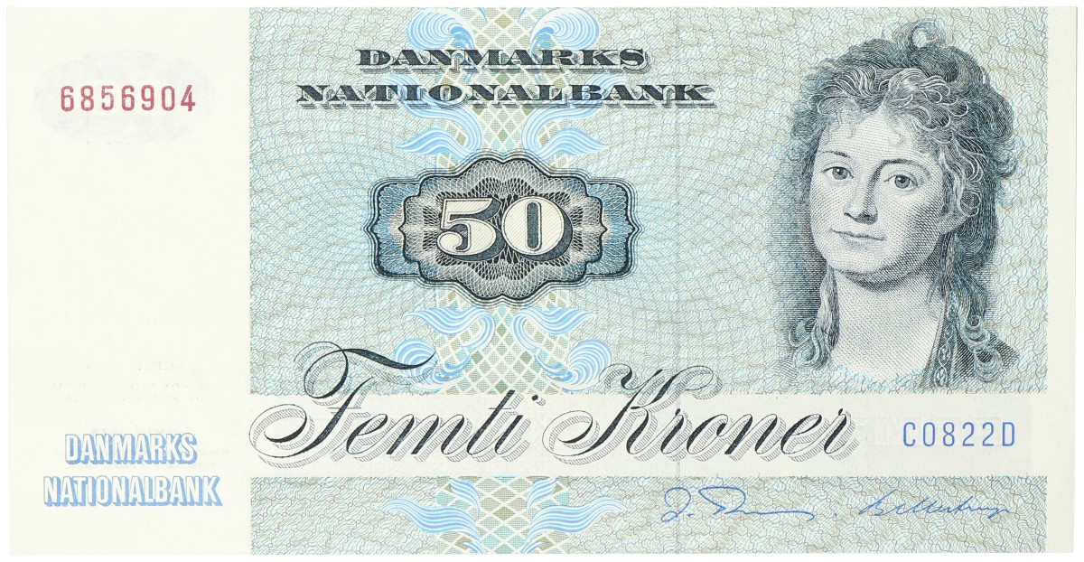 Denmark. 50 Kroner. Banknote. Type 1972. - UNC.