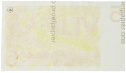 Nederland. 5 Gulden. Proefdruk. Type 1966. Type Vondel I. - UNC.
