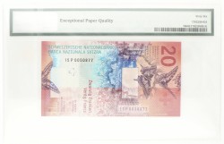 Switserland. 20 Franken. Banknote. Type 2015. - PMG 66 EPQ