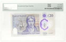 Great Brittain. 20 Pounds. Banknote. Type 2018. - PMG 68 EPQ