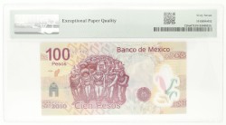 Mexico. 100 Pesos. Banknote. Type 2010. Type Commemorative Issue. - PMG 67 EPQ