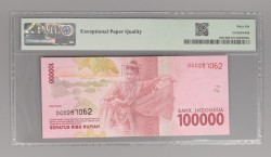 Indonesia. 100.000 Rupiah. Banknote. Type 2016/2018. - PMG 66 EPQ