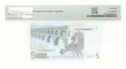 European Union / Ireland. 5 Euro. Banknote. Type 2002. - PMG 68 EPQ