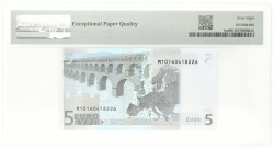 European Union / Portugal. 5 Euro. Banknote. Type 2002. - PMG 68 EPQ