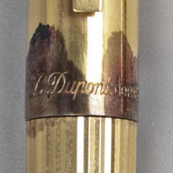 S.T. Dupont vulpen en ballpoint zilver.