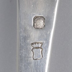 Strooilepel, Eusèbe Callot, Parijs ca. 1855, zilver.