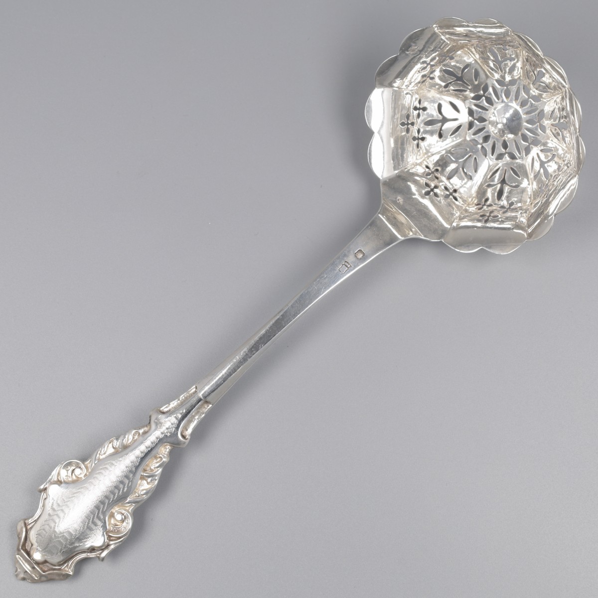 Strooilepel, Eusèbe Callot, Parijs ca. 1855, zilver.