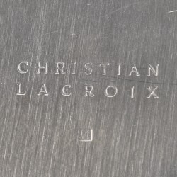 Christian La Croix Ornamenteel doosje "Arts de la Table" verzilverd.