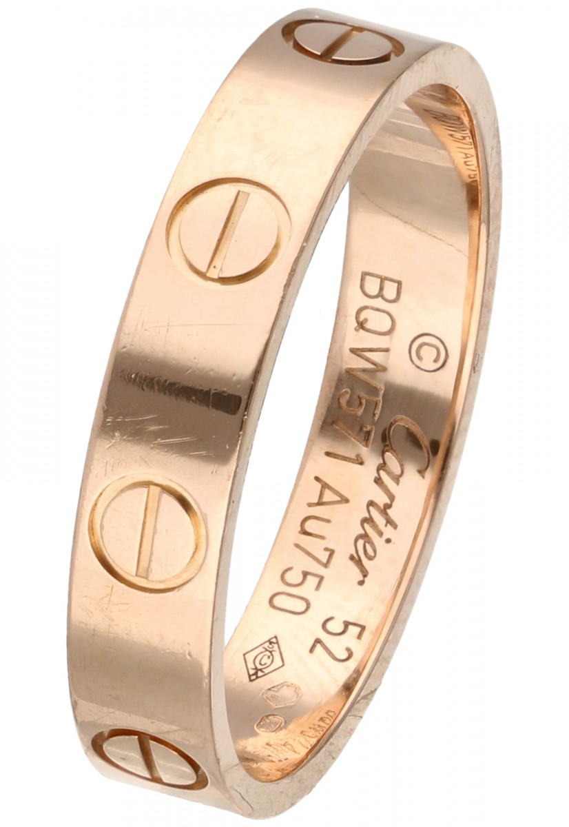 Roségouden Cartier Love band ring - 18 kt.